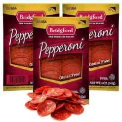 Bridgford Sliced Pepperoni 5 Oz - Ready-to-Eat Pepperoni Slices For Pizza And Sandwiches With Zero Carb Ideal For Your Keto Diets -Lipton Sale Store GUEST 94afc018 a814 40bc a452 23f99b20123d