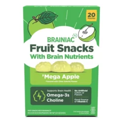 Brainiac Kids Fruit Snacks With Omega-3s Mega Apple - 12.4oz/20ct -Lipton Sale Store GUEST 9522d967 282f 4723 b5ac 39f66881a6e6