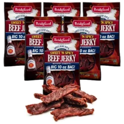 Bridgford Sweet Baby Ray’s Beef Jerky Sweet N Spicy 10 Oz - Ready-to-Eat High Protein Sweetened Spicy Beef Jerky For On-the-Go Snacking -Lipton Sale Store GUEST 9544b3cb b381 48b2 99b0 dac4ad991fa2