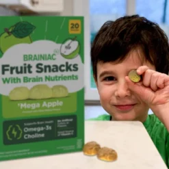 Brainiac Kids Fruit Snacks With Omega-3s Mega Apple - 12.4oz/20ct -Lipton Sale Store GUEST 965adfc8 bc78 4551 9581 fda1e0a925f3