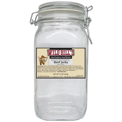 Wild Bill's Black Peppered Beef Jerky One-Bag Starter Kit (one 15oz Bag And 1 Jar) 2 Wild Bill's Black Peppered Beef Jerky One-Bag Starter Kit (one 15oz Bag And 1 Jar) - Image 2