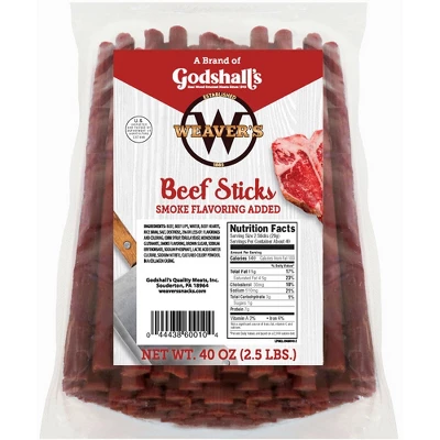 Weavers Mild Beef Sticks 40oz Bag 4 Weavers Mild Beef Sticks 40oz Bag - Image 4