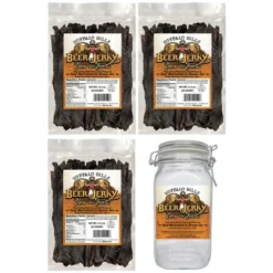 Buffalo Bills Honey Ale Beef Jerky 3 Bag Starter Kit (3 Bags And 1 Jar)