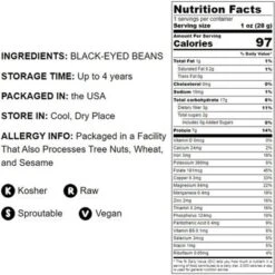 Black-Eyed Peas — Non-GMO Verified, Raw Dried Whole Cow Peas, Sproutable, Bulk. Easy To Cook. Great For Soups, Stews, Salads And Vegan Burgers 11 Black-Eyed Peas — Non-GMO Verified, Raw Dried Whole Cow Peas, Sproutable, Bulk. Easy To Cook. Great For Soups, Stews, Salads And Vegan Burgers -Lipton Sale Store GUEST 9be693eb a6b1 4fc1 bd62 d025c6f1c355