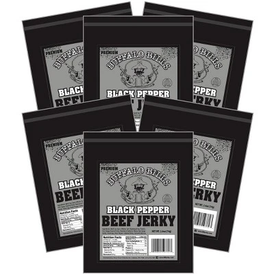 Buffalo Bills 2.6oz Premium Black Pepper Beef Jerky Packs (six 2.6oz Beef Jerky Packs) 5 Buffalo Bills 2.6oz Premium Black Pepper Beef Jerky Packs (six 2.6oz Beef Jerky Packs) - Image 5