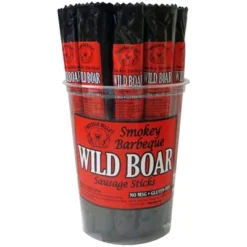 Buffalo Bills 15-ct Smokey Barbecue Wild Boar Exotic Game Sticks - Two 15-ct Tubs