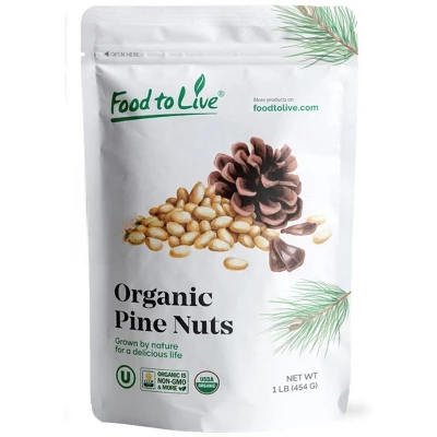 Organic Dry Roasted Pine Nuts With Himalayan Salt - By Food To Live 9 Organic Dry Roasted Pine Nuts With Himalayan Salt - By Food To Live - Image 9