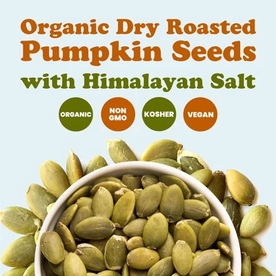 Organic Dry Roasted Pumpkin Seeds With Himalayan Salt - Non-GMO Kernels, Pepitas, Kosher, Vegan, No Shell 2 Organic Dry Roasted Pumpkin Seeds With Himalayan Salt - Non-GMO Kernels, Pepitas, Kosher, Vegan, No Shell - Image 2