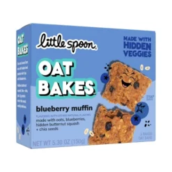 Little Spoon Blueberry Muffin Baked Oat Baked Bar Kids' Snacks - 5.3oz/5ct -Lipton Sale Store GUEST a36a8cf0 56d6 49c5 80fb db16ef3ec7fc