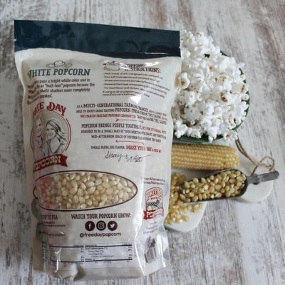 Free Day Popcorn White Butterfly 3 Lb Non-GMO Un-Popped Popcorn - Pack Of 2 5 Free Day Popcorn White Butterfly 3 Lb Non-GMO Un-Popped Popcorn - Pack Of 2 - Image 5