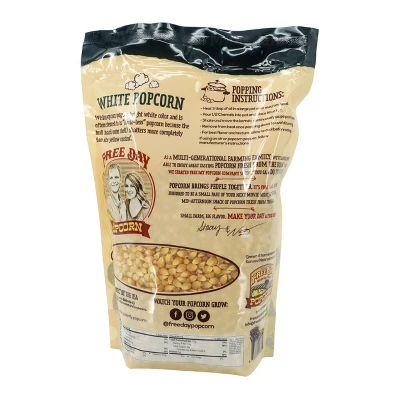 Free Day Popcorn White Butterfly 3 Lb Non-GMO Un-Popped Popcorn - Pack Of 2 2 Free Day Popcorn White Butterfly 3 Lb Non-GMO Un-Popped Popcorn - Pack Of 2 - Image 2