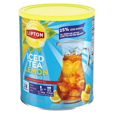 Lipton Reduced Sugar Lemon Iced Tea Mix - 50.2oz 1 Lipton Reduced Sugar Lemon Iced Tea Mix - 50.2oz