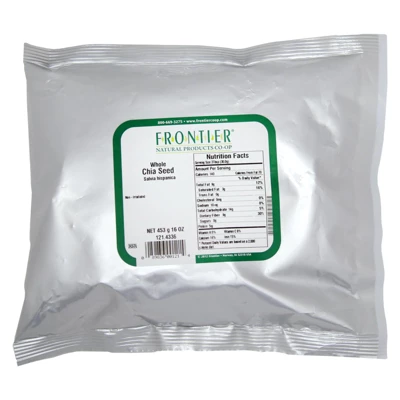 Frontier Herb Chia Seed Whole - Single Bulk Item - 16 Oz 1 Frontier Herb Chia Seed Whole - Single Bulk Item - 16 Oz