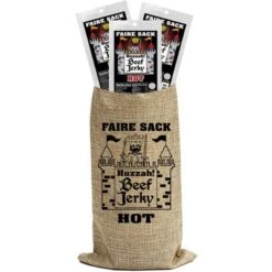 Buffalo Bills Hot 5oz Faire Sack Huzzah Beef Jerky In Burlap Wine Bag (3 Packs Hot Beef Jerky) -Lipton Sale Store GUEST b1cfb85f 0324 46f4 8fd5 2b5e5dc26696