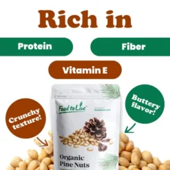 Organic Dry Roasted Pine Nuts With Himalayan Salt - By Food To Live 15 Organic Dry Roasted Pine Nuts With Himalayan Salt - By Food To Live -Lipton Sale Store GUEST b2cfd2fb 8e00 4413 91e3 c9acb4c6a40f