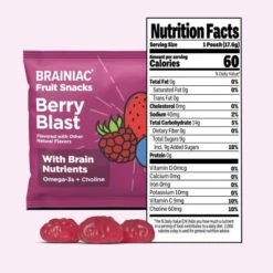 Brainiac Kids Fruit Snacks With Omega-3s Berry Blast - 12.4oz/20ct -Lipton Sale Store GUEST b5631d81 7b7c 48bb 8aad 9824cf4f8ce6
