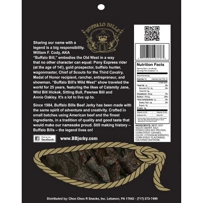 Buffalo Bills 1.5oz Premium Hickory Beef Jerky Packs (ten 1.5oz Beef Jerky Packs) 2 Buffalo Bills 1.5oz Premium Hickory Beef Jerky Packs (ten 1.5oz Beef Jerky Packs) - Image 2