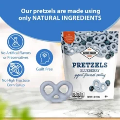 Hayden Valley Foods Blueberry Yogurt Covered Pretzels | 5 Oz Bags (Pack Of 3) | No Artificial Flavors, Preservatives Or Colors -Lipton Sale Store GUEST b7ed81e4 0ba6 4f21 a012 0b6c9523c28f