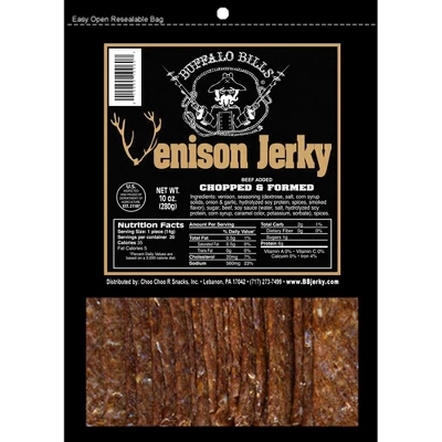 Buffalo Bills 10oz Original Venison Jerky Strips Packs (two 10oz Packs Venison Jerky Strips) 1 Buffalo Bills 10oz Original Venison Jerky Strips Packs (two 10oz Packs Venison Jerky Strips)