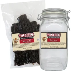 Wild Bill's Original Hickory Smoked Beef Jerky One-Bag Starter Kit (one 15oz Bag And 1 Jar) -Lipton Sale Store GUEST bdc5c3c5 61a2 40e6 bba6 899cc9eae1c2
