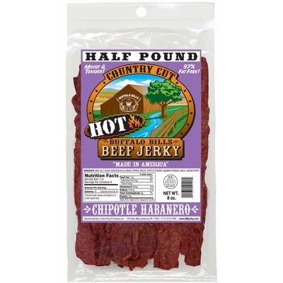 Buffalo Bills 8oz Chipotle Habanero Country Cut Beef Jerky - Three 8oz Packs 1 Buffalo Bills 8oz Chipotle Habanero Country Cut Beef Jerky - Three 8oz Packs