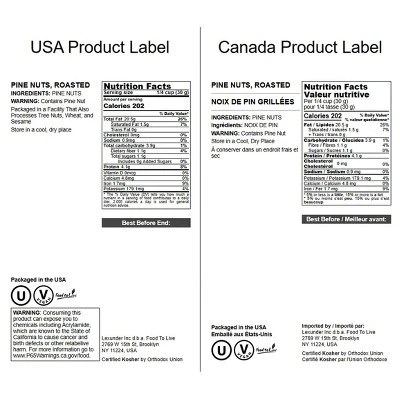 Dry Roasted Pine Nuts - By Food To Live 1 Dry Roasted Pine Nuts - By Food To Live