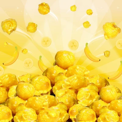 Yellow Banana Colored Popcorn By It's Delish 1 Yellow Banana Colored Popcorn By It's Delish