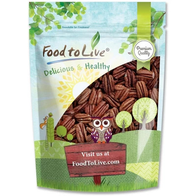 Dry Roasted Pecan Halves With Himalayan Salt - By Food To Live 9 Dry Roasted Pecan Halves With Himalayan Salt - By Food To Live - Image 9