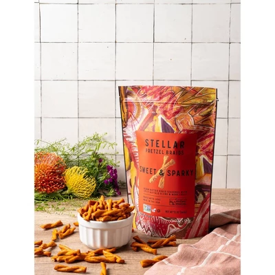 Stellar Snacks Sweet & Sparky Pretzel Braid - 12oz 2 Stellar Snacks Sweet & Sparky Pretzel Braid - 12oz - Image 2