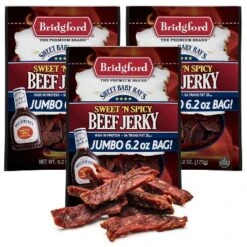 Bridgford Sweet Baby Ray’s Beef Jerky Sweet N Spicy 6.2 Oz - Ready-to-Eat High Protein Sweetened Spicy Beef Jerky For On-the-Go Snacking -Lipton Sale Store GUEST cba03d30 b9ab 4023 bb87 d357b9b71fa6