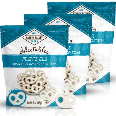 Hayden Valley Foods Vanilla Yogurt Covered Pretzels | 5 Oz Bags (Pack Of 3) | No Artificial Flavors, Preservatives Or Colors 6 Hayden Valley Foods Vanilla Yogurt Covered Pretzels | 5 Oz Bags (Pack Of 3) | No Artificial Flavors, Preservatives Or Colors - Image 6