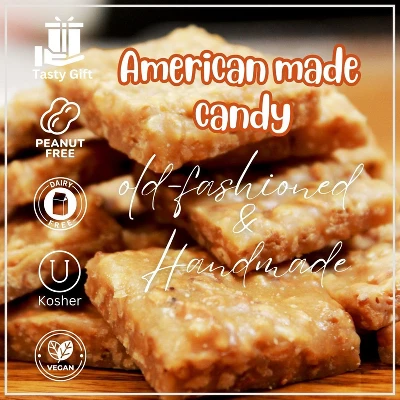 Gourmet Macadamia Brittle Gift Box 1 LB- By Its Delish | Handmade Old-Fashioned Style 1 Gourmet Macadamia Brittle Gift Box 1 LB- By Its Delish | Handmade Old-Fashioned Style