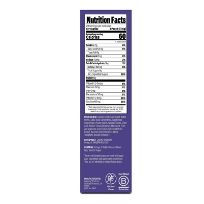 Brainiac Kids Fruit Snacks With Omega-3s Mixed Fruit - 12.4oz/20ct 1 Brainiac Kids Fruit Snacks With Omega-3s Mixed Fruit - 12.4oz/20ct