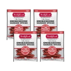 Bridgford Smokehouse Sausage Sticks Hot & Spicy 5 Oz - Gluten Free High Protein Smoked Sausage Sticks For Many Dietary Preferences -Lipton Sale Store GUEST df09d957 fb4c 4984 8231 96aaaaa5dc9e