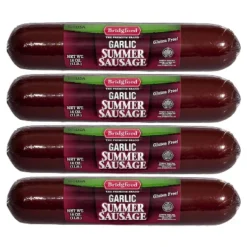 Bridgford Garlic Summer Sausage 16 Oz - Gluten-Free High Protein Garlic Infused Ready-to-Eat Summer Sausage For No-Carb Keto Diets -Lipton Sale Store GUEST e41f6c0f 007e 4f01 a37b 586ba5716c0a