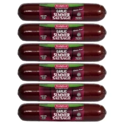 Bridgford Garlic Summer Sausage 16 Oz - Gluten-Free High Protein Garlic Infused Ready-to-Eat Summer Sausage For No-Carb Keto Diets -Lipton Sale Store GUEST e53cef71 a812 4df5 b606 4d8fb188fa83
