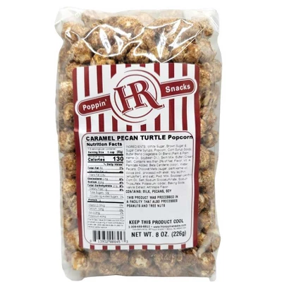 HR Poppin' Snacks 8 Oz Caramel Pecan Turtle Popcorn - Pack Of 2 1 HR Poppin' Snacks 8 Oz Caramel Pecan Turtle Popcorn - Pack Of 2