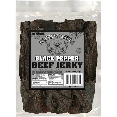 Buffalo Bills 16oz Premium Black Pepper Beef Jerky Pieces (black Pepper Jerky In Random Size Pieces) 4 Buffalo Bills 16oz Premium Black Pepper Beef Jerky Pieces (black Pepper Jerky In Random Size Pieces) - Image 4