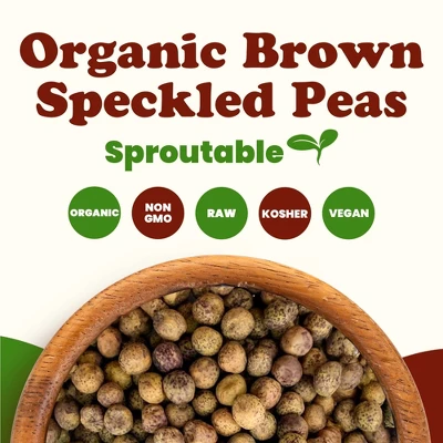 Organic Brown Speckled Peas - By Food To Live 3 Organic Brown Speckled Peas - By Food To Live - Image 3