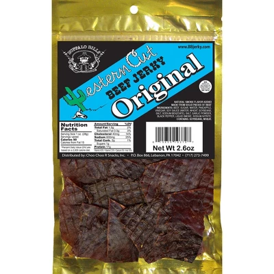 Buffalo Bills 2.6oz Western Cut Original Beef Jerky - Six 2.6oz Packs 1 Buffalo Bills 2.6oz Western Cut Original Beef Jerky - Six 2.6oz Packs