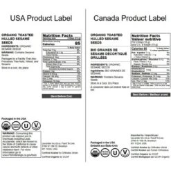 Organic Toasted Hulled Sesame Seeds – By Food To Live