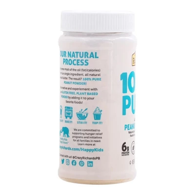 Crazy Richard's Peanut Powder - Case Of 6/6.5 Oz 3 Crazy Richard's Peanut Powder - Case Of 6/6.5 Oz - Image 3