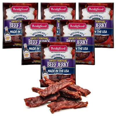 Bridgford Sweet Baby Ray’s Beef Jerky Sweet Teriyaki 3.25 Oz - High Protein Beef Jerky Teriyaki For On The Go Snacking And Busy Lifestyles 11 Bridgford Sweet Baby Ray’s Beef Jerky Sweet Teriyaki 3.25 Oz - High Protein Beef Jerky Teriyaki For On The Go Snacking And Busy Lifestyles - Image 11