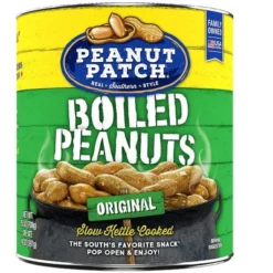 Peanut Patch Boiled Peanuts Duo – 2 Hot & Spicy (25 Oz) + 2 Original (25 Oz) Can